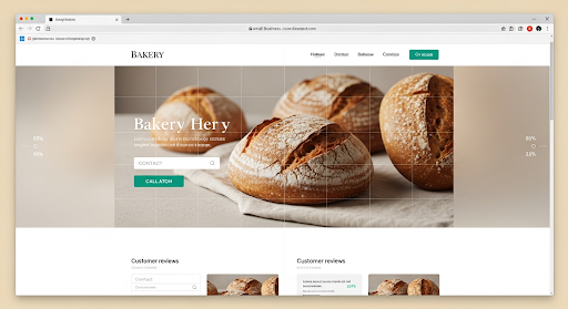 A professional preview of a clean, high-conversion website design showcased in a browser window